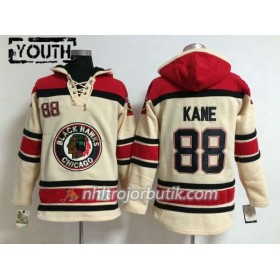 Barn Ishockey Chicago Blackhawks Patrick Kane 88 Vit Sawyer Hooded Sweatshirt